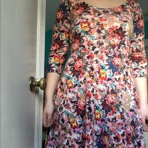 floral skater dress